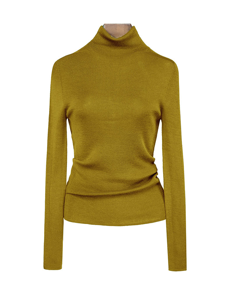 Multi-Color Turtleneck Wool Base Layer | Slim Fit