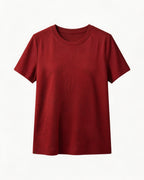 Tencel Wool Cooling Soft Crewneck T-Shirt | Regular Shoulder Suitpure