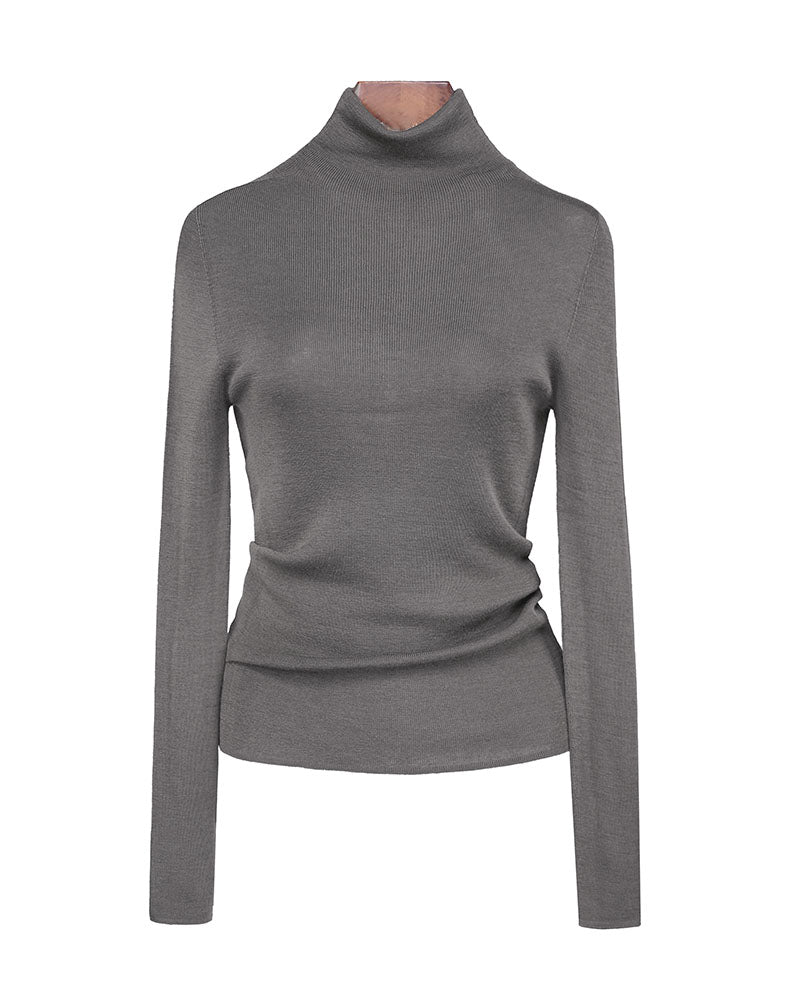 Multi-Color Turtleneck Wool Base Layer | Slim Fit