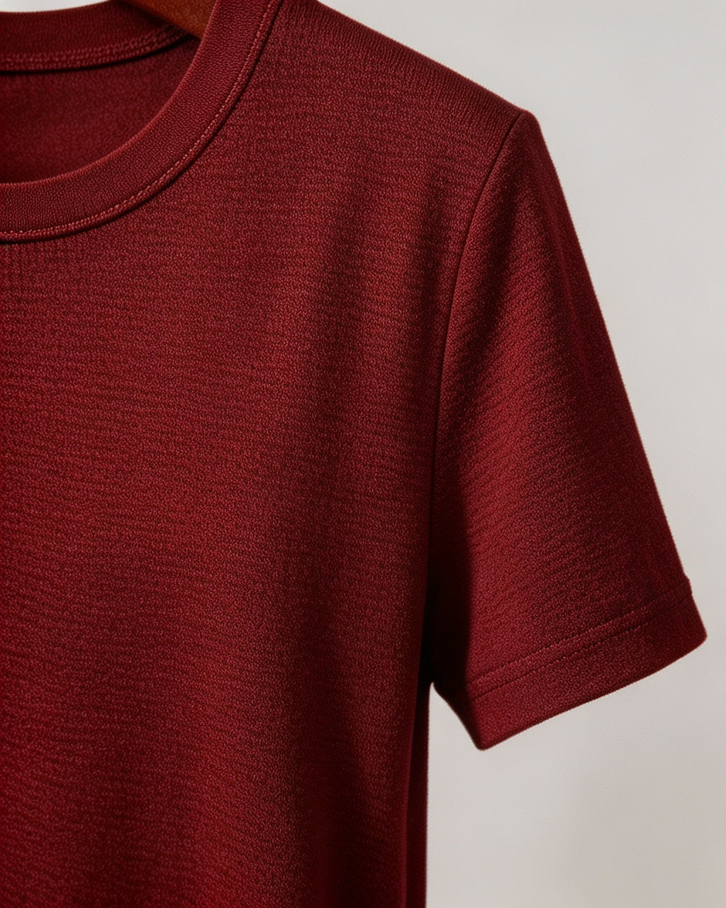 Tencel Wool Cooling Soft Crewneck T-Shirt | Regular Shoulder Suitpure