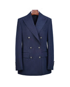 Classic Twill Double-Breasted Blazer Suitpure