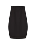 Ebony Brown Tulip Voluminous Midi Skirt