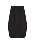 Ebony Brown Tulip Voluminous Midi Skirt