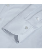 Ash Grey Shirt with Double Button Pointed Collar