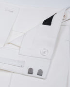 Acetate Cotton Long Straight Trousers with Belt Loops Suitpure