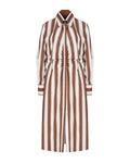 Casual Striped Button-Down Shirt Dress for Women Suitpure