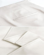 Women Asymmetric Wrap Front Irregular Slant Cut Wide Leg Pants Suitpure