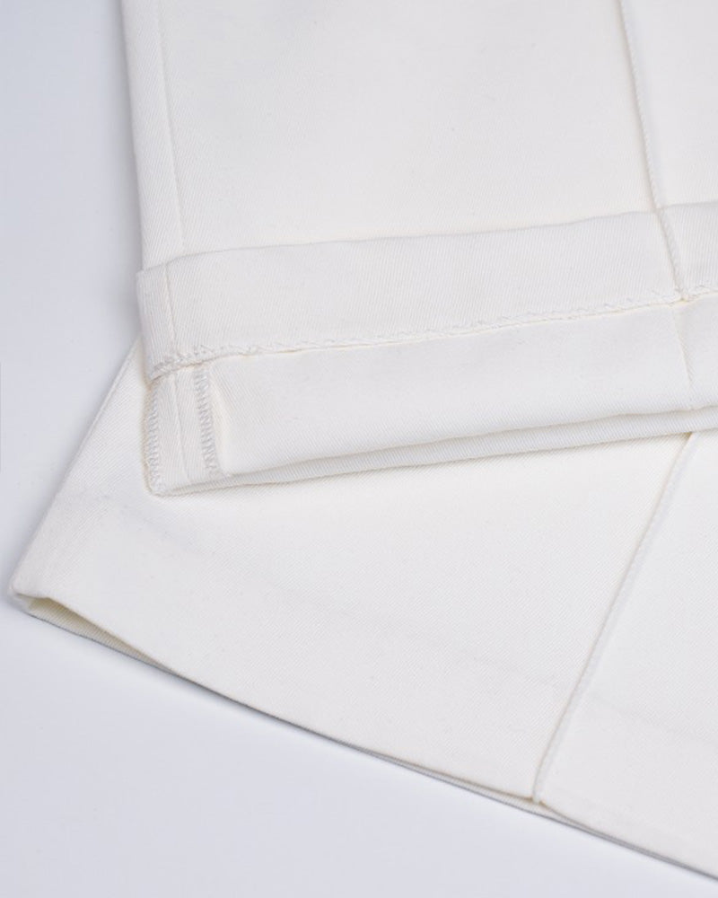 Acetate Cotton Long Straight Trousers with Belt Loops Suitpure