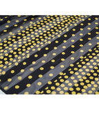 Yellow Polka Dot Chiffon Blouse | Self-Tie Detail Suitpure