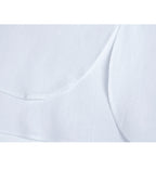 Relaxed Mandarin Collar Linen-Cotton Minimalist Shirt Suitpure