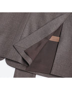 Imported Wool Shawl Collar Blazer with Self-Tie Suitpure