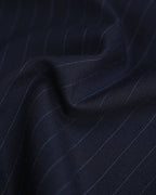 Vintage British style all-wool striped hand-cut heavy-duty haute couture suit