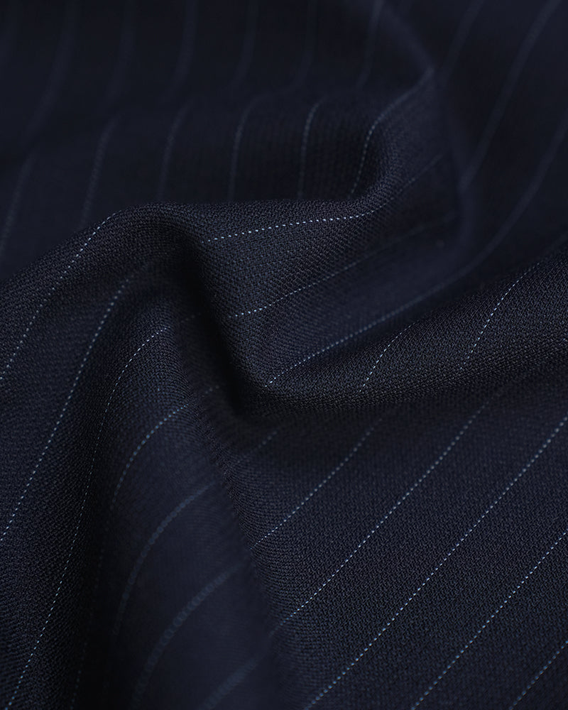 Vintage British 100% Wool Pinstripe Irregular Asymmetric Tailored Waistcoat