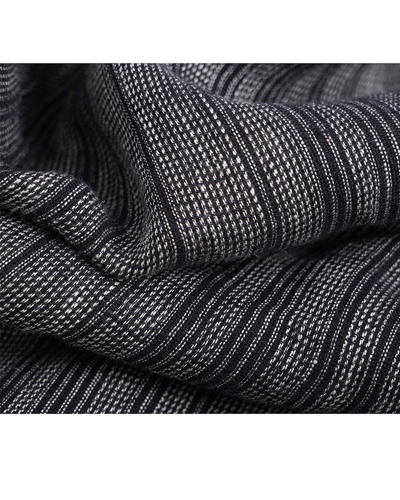 Linen Stripe Top with Fluid Trousers