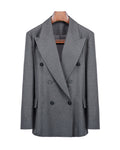 Grey Oversized Cashmere Coat Suitpure