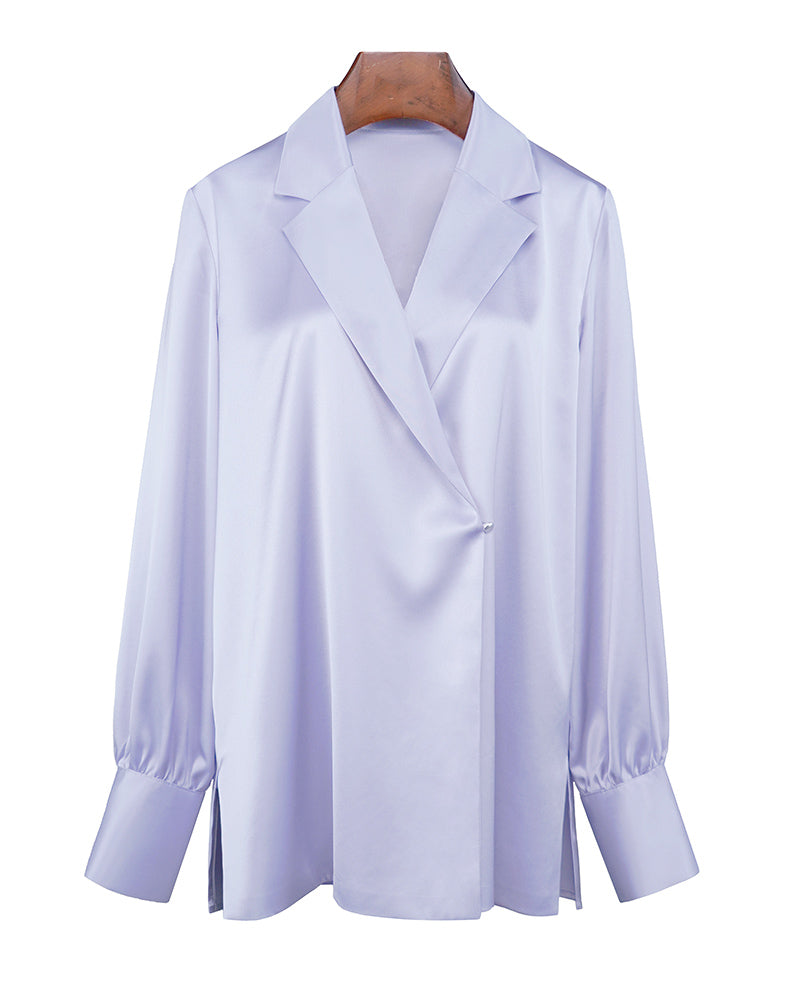 Lavender Acetate Lapel Blazer Suitpure