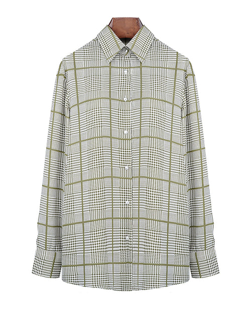 Breathable Green Check Casual Shirt Suitpure