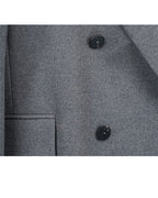 Grey Oversized Cashmere Coat Suitpure