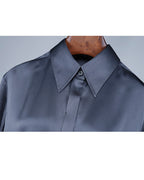Pearl Satin Jacquard Blouse in Acetate Suitpure