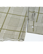 Breathable Green Check Casual Shirt