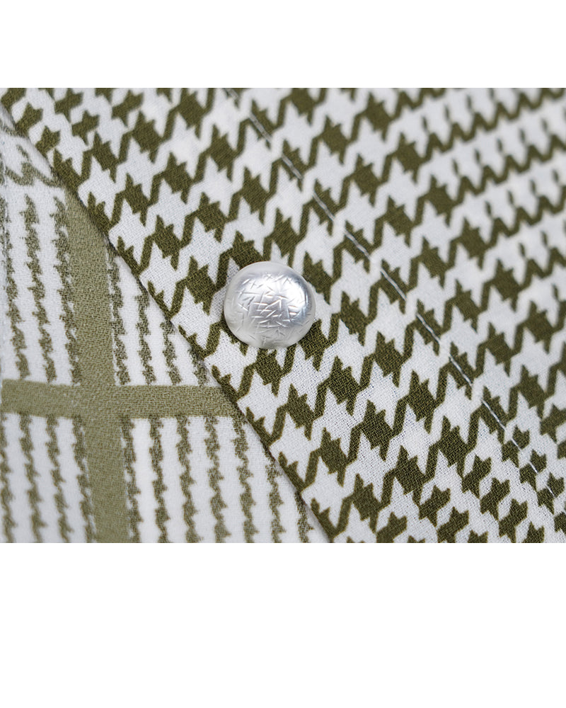 Breathable Green Check Casual Shirt