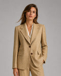 Butter Yellow Linen Casual Blazer Suitpure
