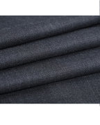 Charcoal Wool High-Waist Straight Trousers