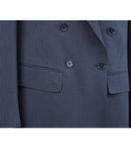 Summer Weight Fine Stripe Wool Blazer Suitpure