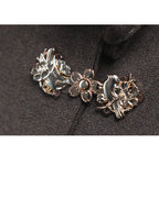 Summer Weight Wool Suit with Floral Vine Motif