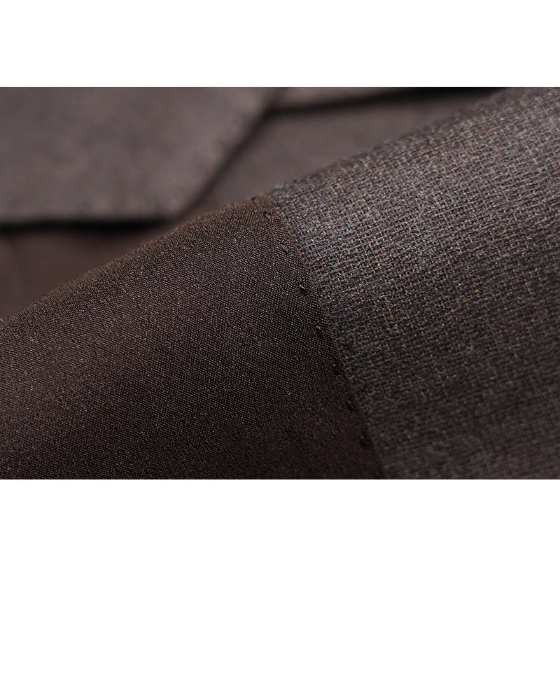 Summer Weight Wool Suit with Floral Vine Motif