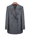 Black Grey Houndstooth Blazer | Relaxed Fit Suitpure