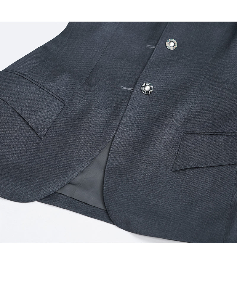 Fishtail Hem Blazer in Vintage American Style Suitpure