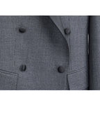 Black Grey Houndstooth Blazer | Relaxed Fit