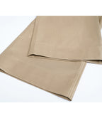 Wheat Continuous Waistband Tencel Cotton Cropped Trousers Suitpure