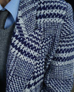 Oversized Check Coat in Neutral Plaid Suitpure
