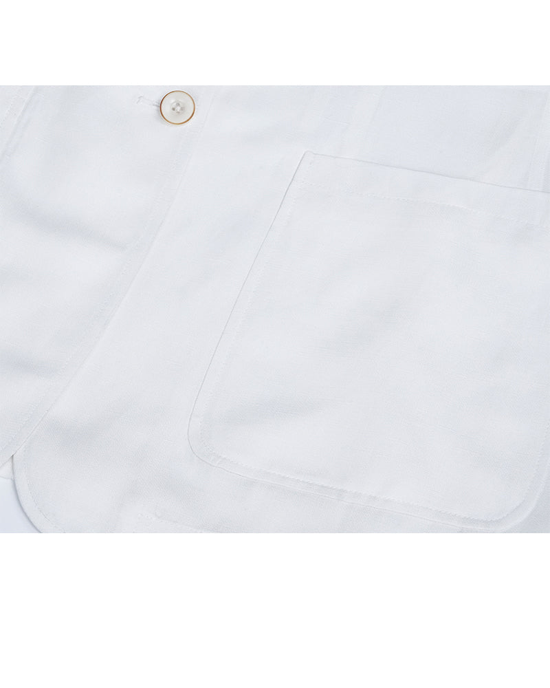 Relaxed Fit Tencel Linen Jacket Suitpure