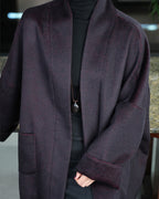 Burgundy Oversized Coat | Relaxed Silhouette