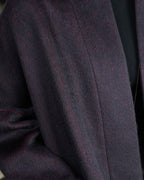Burgundy Oversized Coat | Relaxed Silhouette