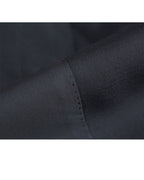 Deep Black Silk Wool Double-Breasted Blazer Suitpure