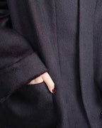 Burgundy Oversized Coat | Relaxed Silhouette