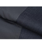 Classic Charcoal Wool Blazer with Round Hem