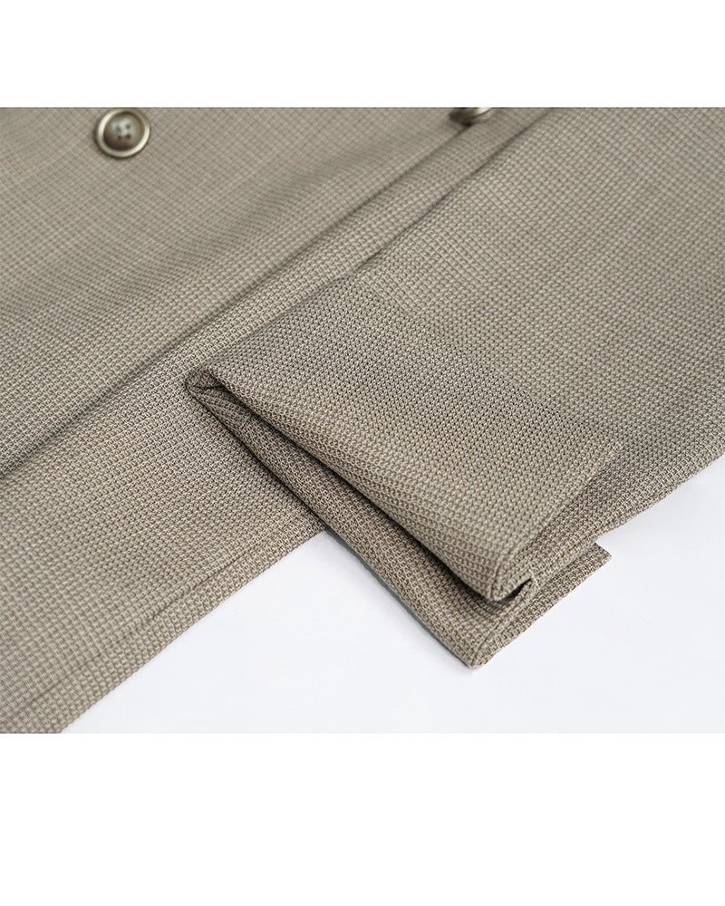 Camel Green Relaxed Dress | Self-Tie Waist