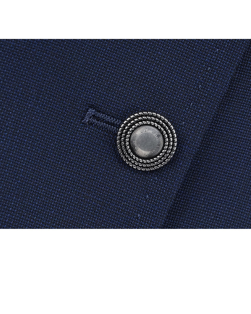 Relaxed Fit Mandarin Collar Blazer Suitpure