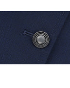Relaxed Fit Mandarin Collar Blazer Suitpure