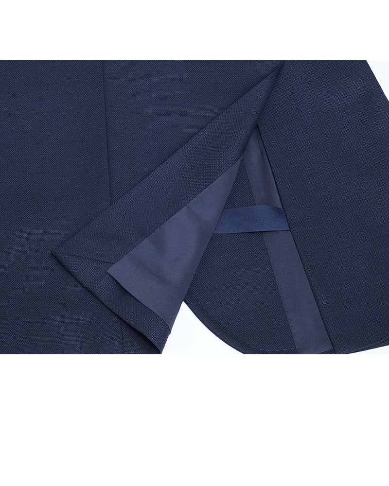 Relaxed Fit Mandarin Collar Blazer Suitpure