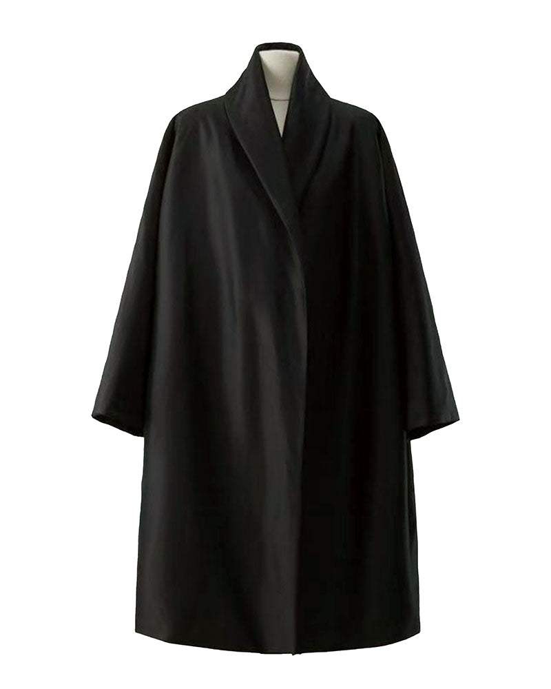 Mahogany Silk Quilted Jacket with Shawl Collar