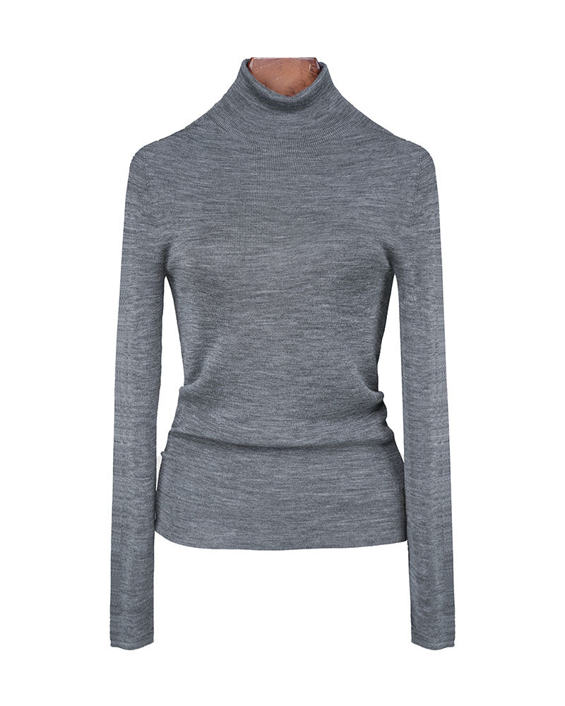 Multi-Color Turtleneck Wool Base Layer | Slim Fit