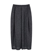 Structured Pleat Skirt with Balloon Hem Suitpure