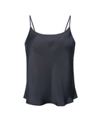 Slim-Fit Black Camisole with Spaghetti Straps Suitpure