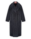 Suli Wool Long Coat in Shadow Grey Suitpure